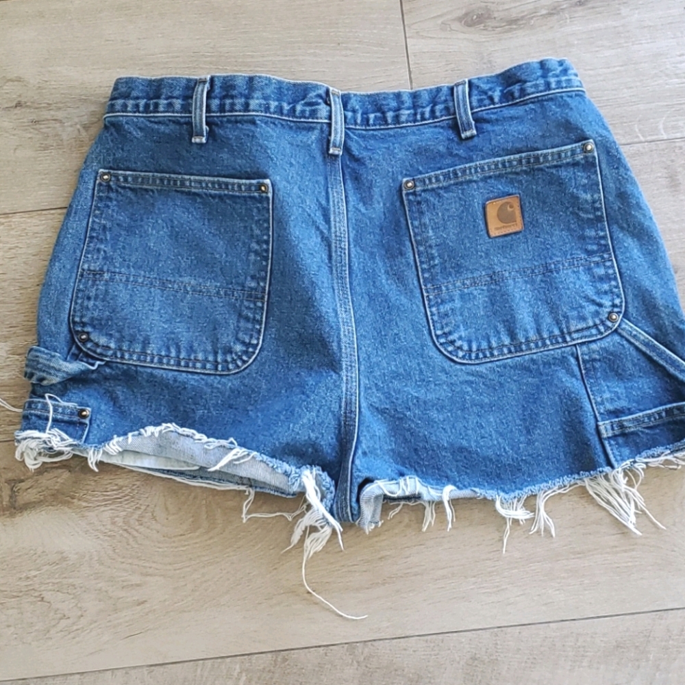Carhartt cut off jean shorts